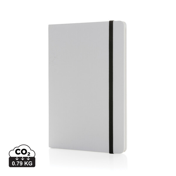 Craftstone A5 gerecycled kraft- en steenpapier notitieboek - Wit