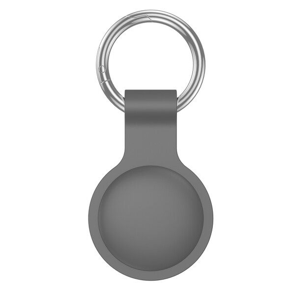 Silicone case with a keyring for Apple AirTag - WHITE