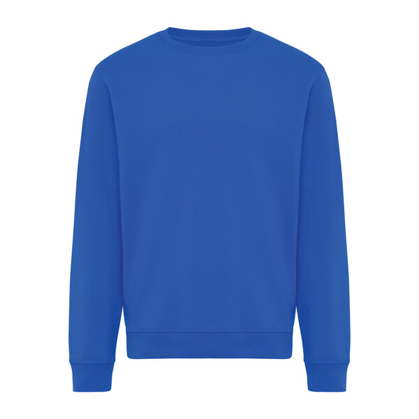 Sweater à col rond en coton recyclé IQONIQ Torla - Bleu Royal / XS