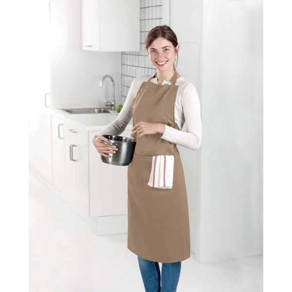 Opremljen predpasnik Kitab, 190 g/m², 2 žepa - Bela