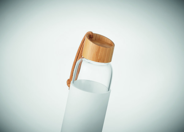 Trinkflasche Glas 500 ml Chai - Weiß