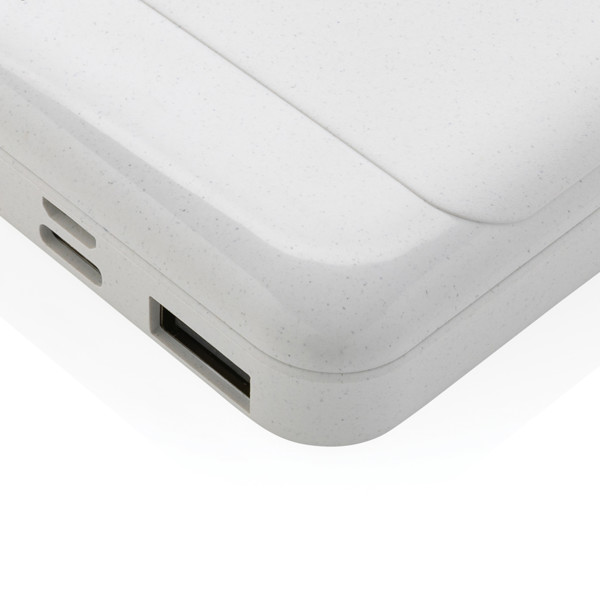 RCS recycled plastic 5.000 mAh powerbank - White