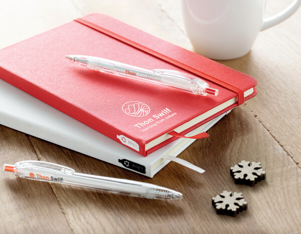 Carnet A5 couverture RPET 600D Note Rpet - Rouge