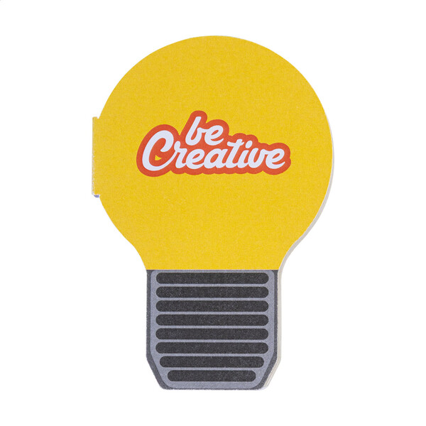 Samolepiaci blok na poznámky na zákazku CreaStick Bulb