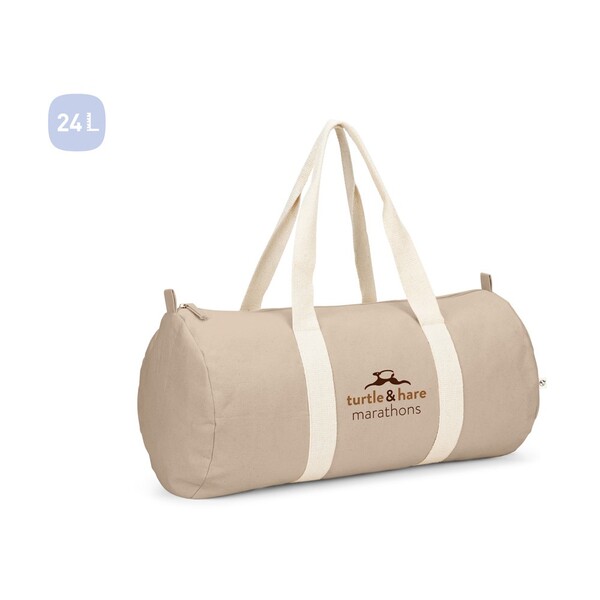SAINT SPORT. Sportska torba od recikliranog pamuka i recikliranog poliestera (380 g/m²) - Crna