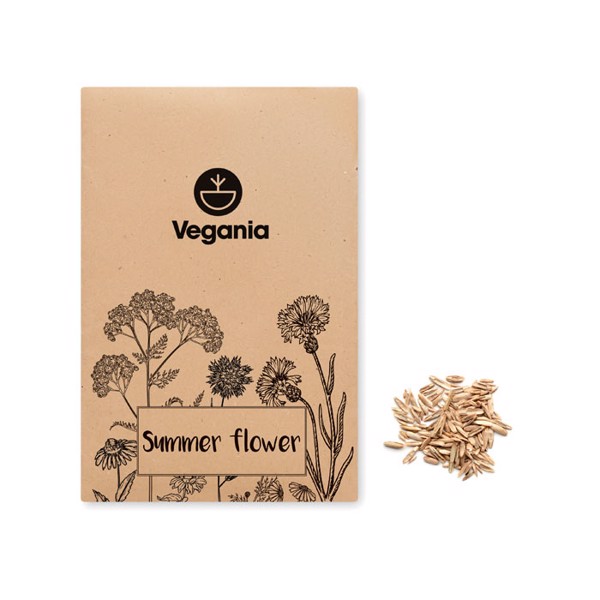 Seedlope flowers mix seeds, kraft envelope 105x65mm