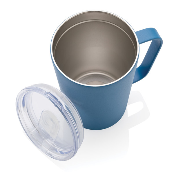 RCS Recycled stainless steel modern vacuum mug with lid - Blue