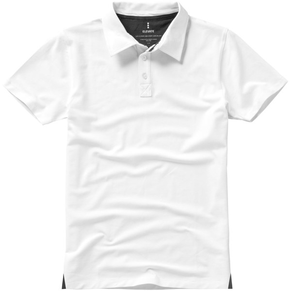 Markham short sleeve men's stretch polo - White / XL