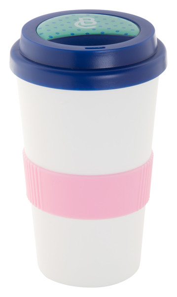 Customisable Thermo Cup CreaCup, Grip - White / C