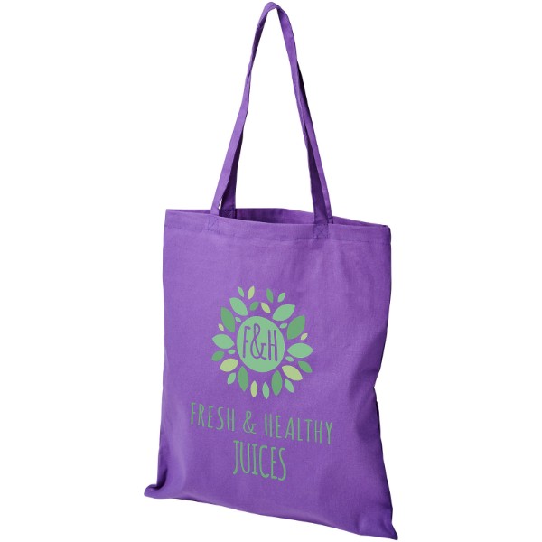 Shopper in cotone 140 g/m² Madras - 7L - Lavanda