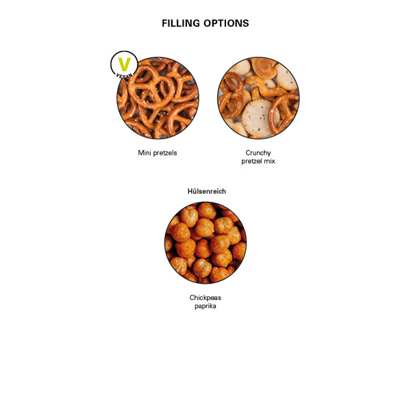 Snack Midi Bag, White / Hülsenreich Snack Chickpeas, 15 G / 16.18G / Foil: White