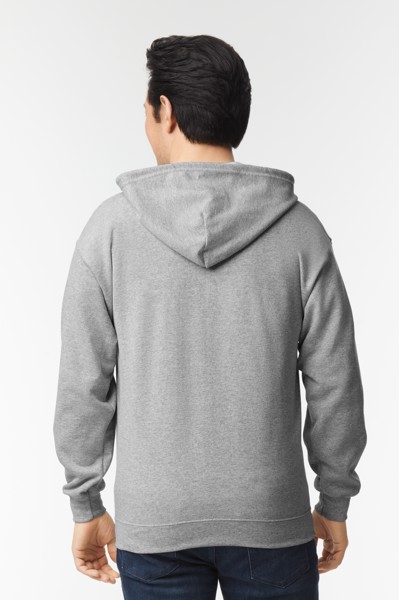 Pulover s kapuljačom za odrasle Heavy Blend™ s patentnim zatvaračem - Bijela / M