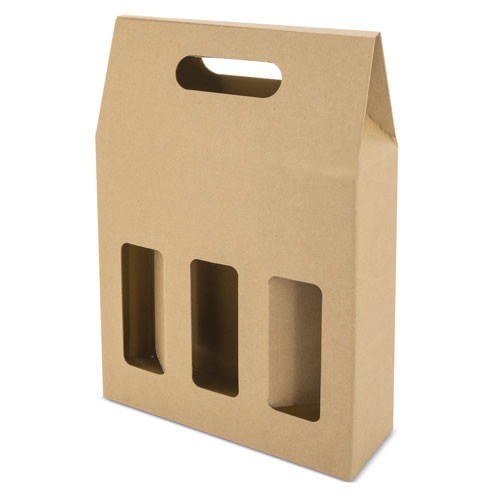 CARDBOARD BOX 3 BOTTLES "TREVISO"