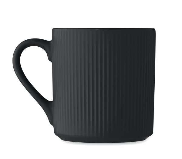 Hrnček s rebrovaním 340 ml Ribmug - Čierna