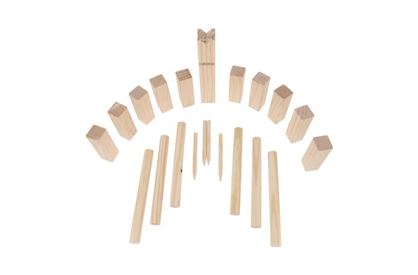 Jeu Kubb en bois en pochette