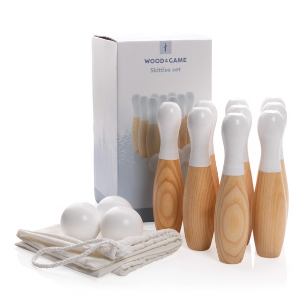 XD - Wooden skittles set