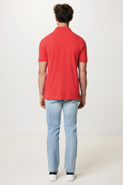 Polo en coton piqué et recyclé Iqoniq Yosemite - Luscious Red / XXXL