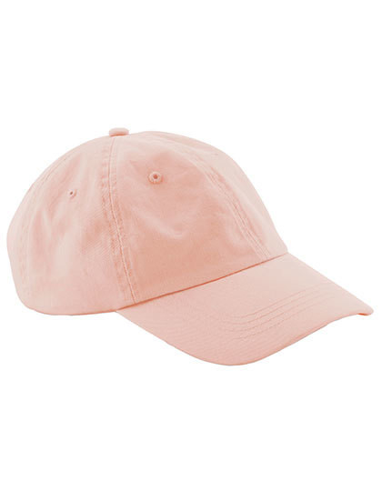 Junior Low Profile 6 Panel Dad Cap - Peach / One Size