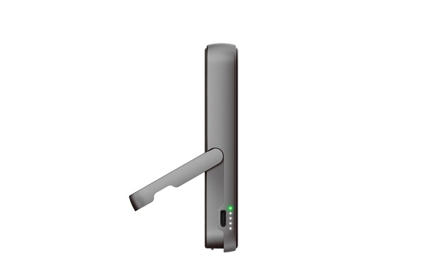 Fresh 'n Rebel Batterie externe sans fil 10000 mAh compatible MagSafe - Gris foncé