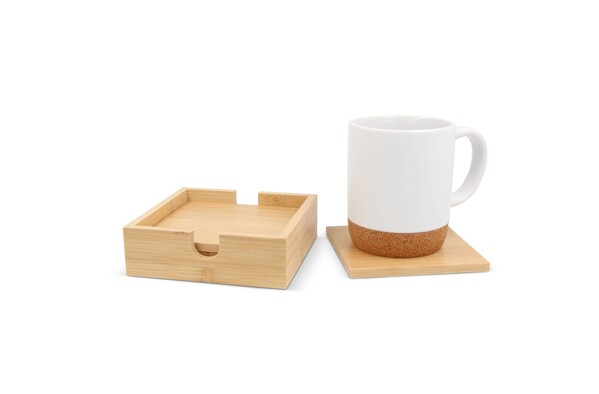 Set de sous-verres en bambou (4 pièces)