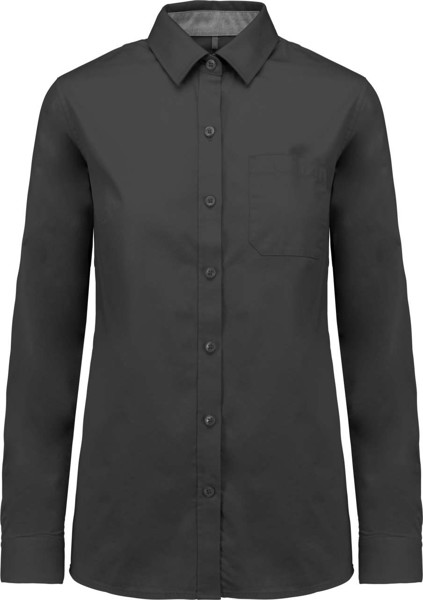Ženska pamučna košulja dugih rukava Nevada - Tamno Siva / 2XL