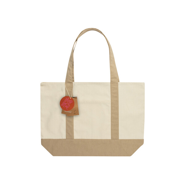 SHOP LOCAL AWARE™ taška z recyklovanej bavlny, 350 GSM - Off White