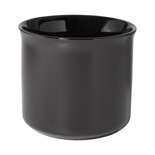 Matný Vintage Hrnček Woodstock Flat - Black