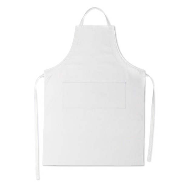 Adjustable apron Fitted Kitab - White