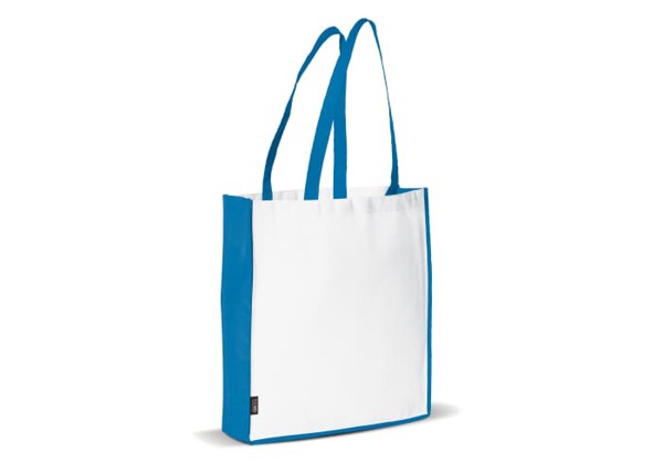 Sac non-tissé 75g/m² - Blanc / Bleu