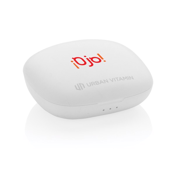 Ušesni čepki Urban Vitamin Byron, ENC, 18-urno predvajanje - Bela