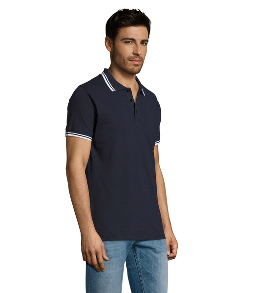 PASADENA pólo homem 200g Pasadena Men - Azul Navy / BrancoM