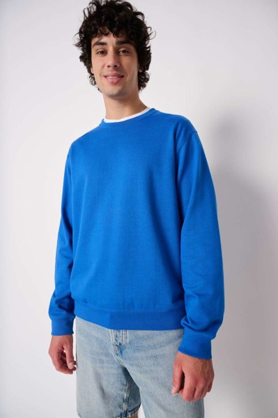 Unisex Basic Round Neck Tubular Sweatshirt - Ideal White / S