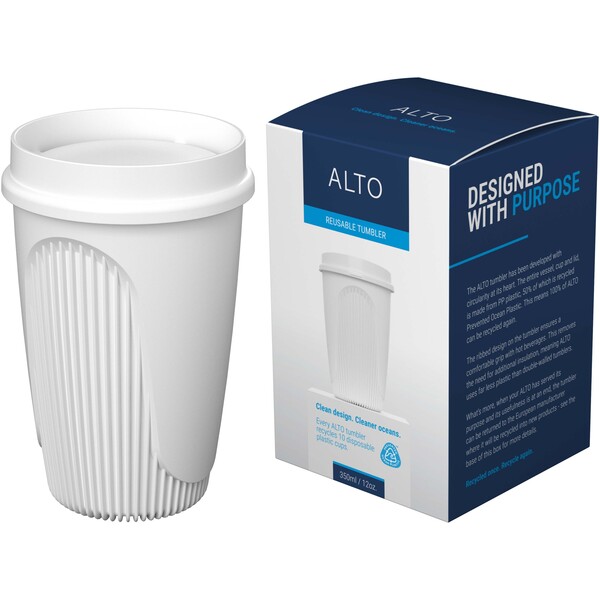 Alto POP 350 ml tumbler with 360° lid - White