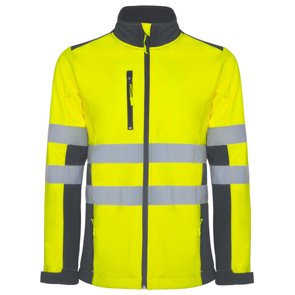 Av Softshell Antares - ROJO LABORAL/AMARILLO FLÚOR / 4XL