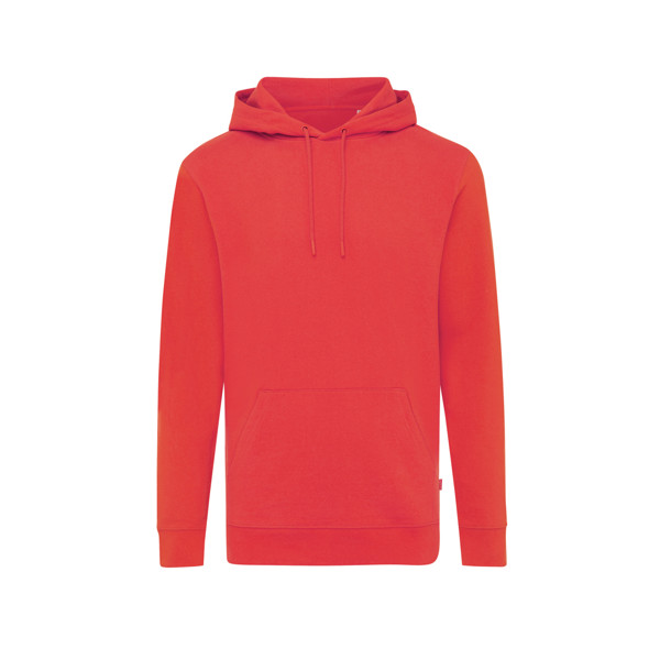Sweat à capuche en coton recyclé Iqoniq Jasper - Luscious Red / XXXL