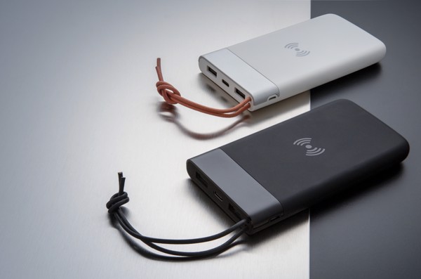 Aria powerbank 8000 mAh, 5W brezžično polnjenje - Bela