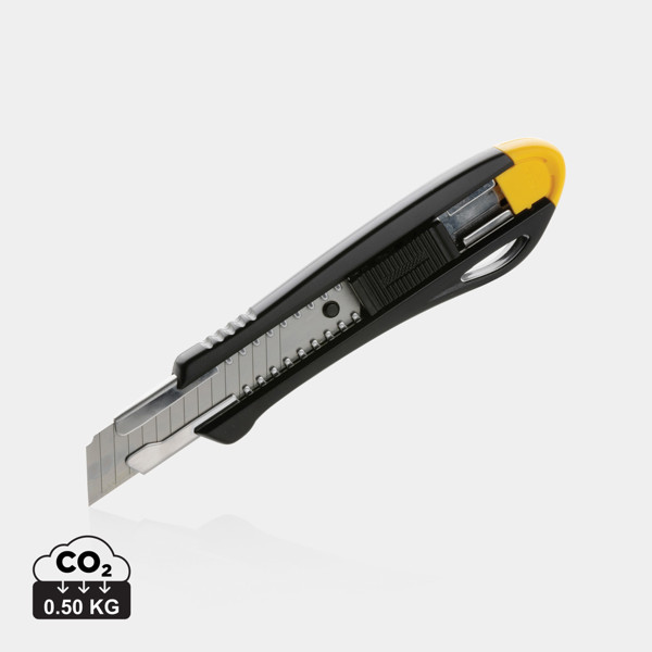 Refillable RCS recycled plastic professional knife - Yellow