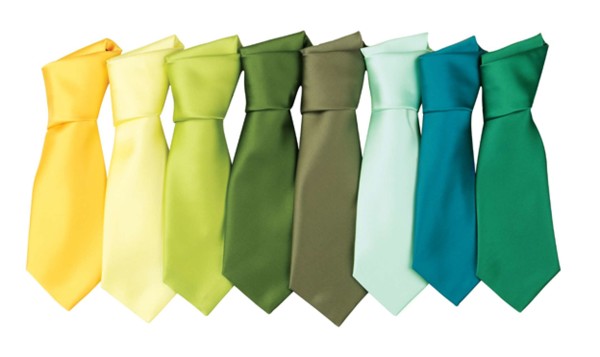 Satenska kravata 'Colours Collection' - Black