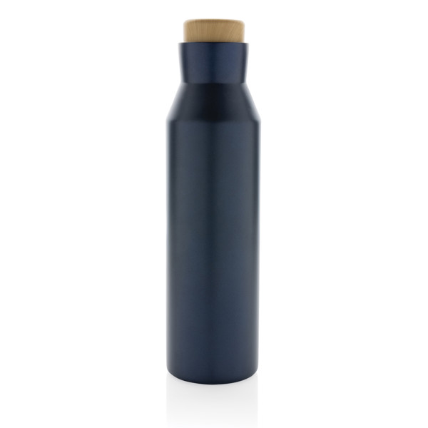 Bouteille iso en acier inoxydable recyclé certifiée RCS Gaia - Bleu