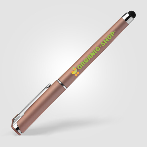 Islander Gel Softy Metallic w/Stylus - Rose Gold / 4 Color inkjet