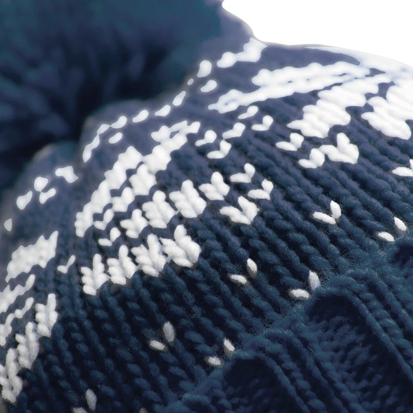 Fair Isle Snowstar® Beanie - Black / White / ONE SIZE