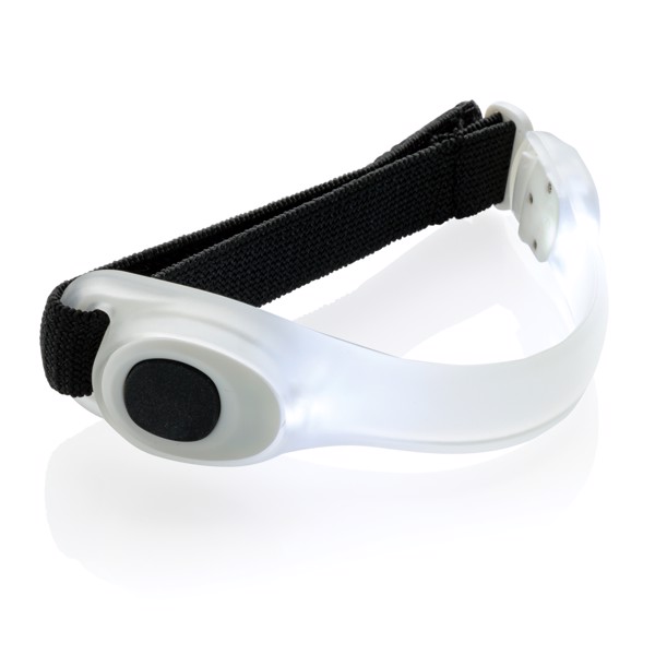 Safety led strap - White / Black