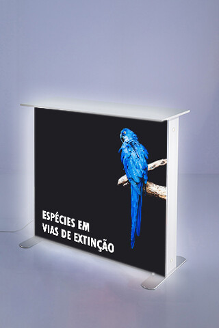 Balcão Led Mobile com personalização incluida