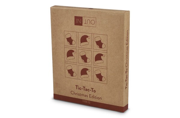 InSideOut  Tic-tac-toe de Noël en bois - Assortiment fluorescent