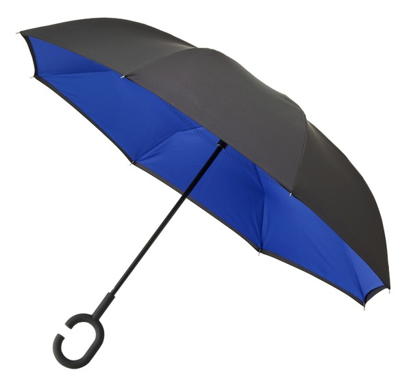 FALCONETTI - Parapluie Inside Out - Manuel - Impermable au vent -  105 cm - Noir / Bleu