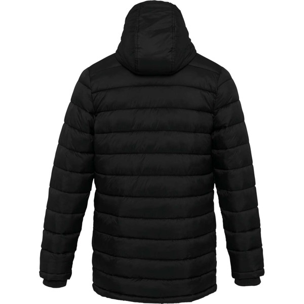 Men's Lightweight Hooded Padded Parka - Black / S