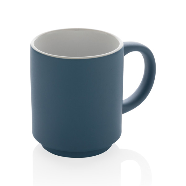 Ceramic stackable mug 180ml - Blue