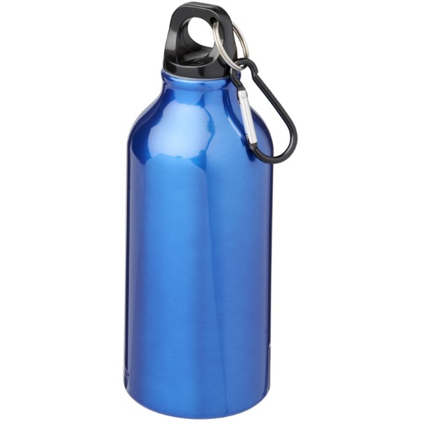 ▷ Oregon 400 ml Aluminium Trinkflasche mit Karabinerhaken - blau ▷ Branded  Shop