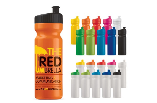 Sport bottle design 750ml - White / Black