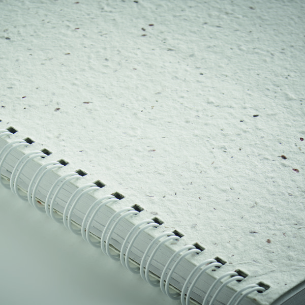 Bloco A5 c/capa papel sementes Seed Ring